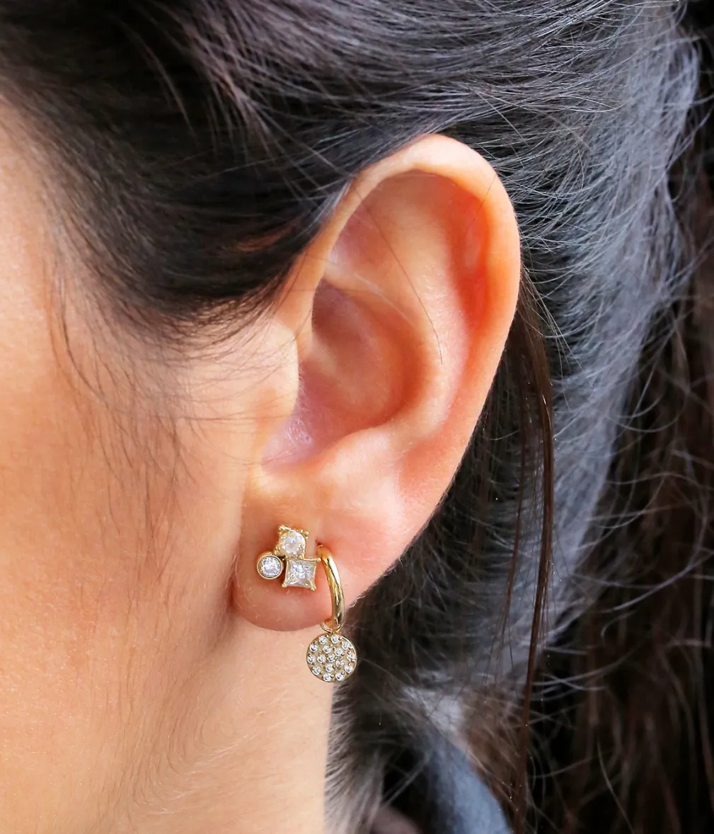 Boucles d'oreilles créoles Choupette