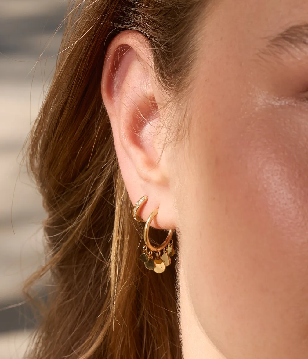 Boucles d'oreilles créoles Confettis