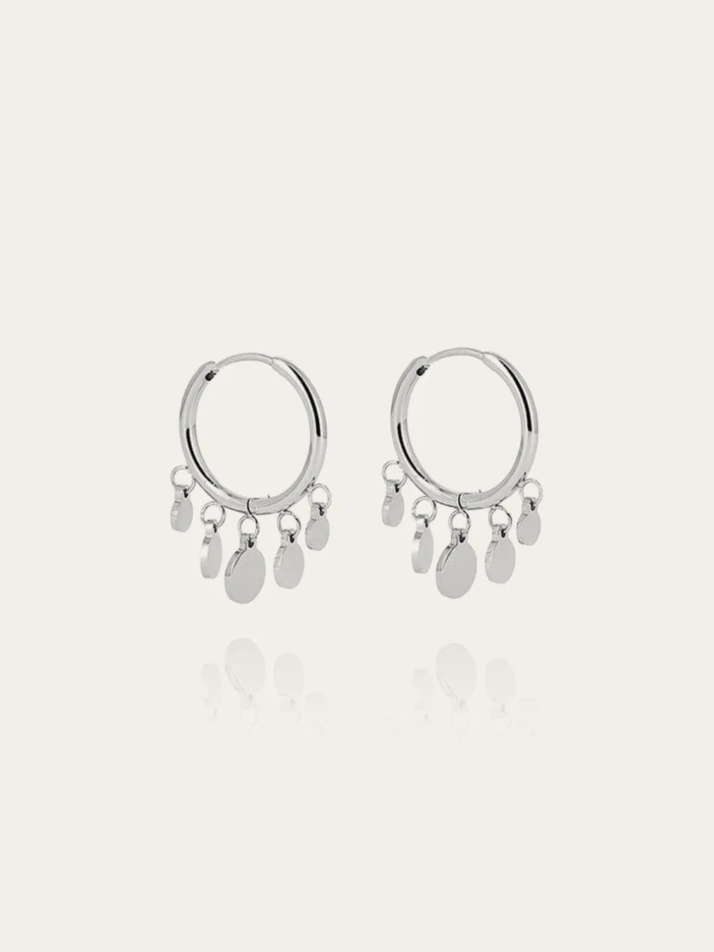 Boucles d'oreilles créoles Confettis