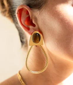 Boucles d'oreilles Obsidia