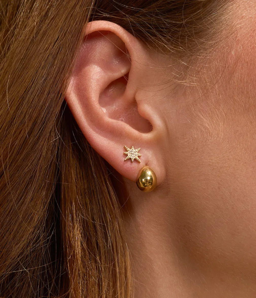 Boucles d'oreilles puces Isaac