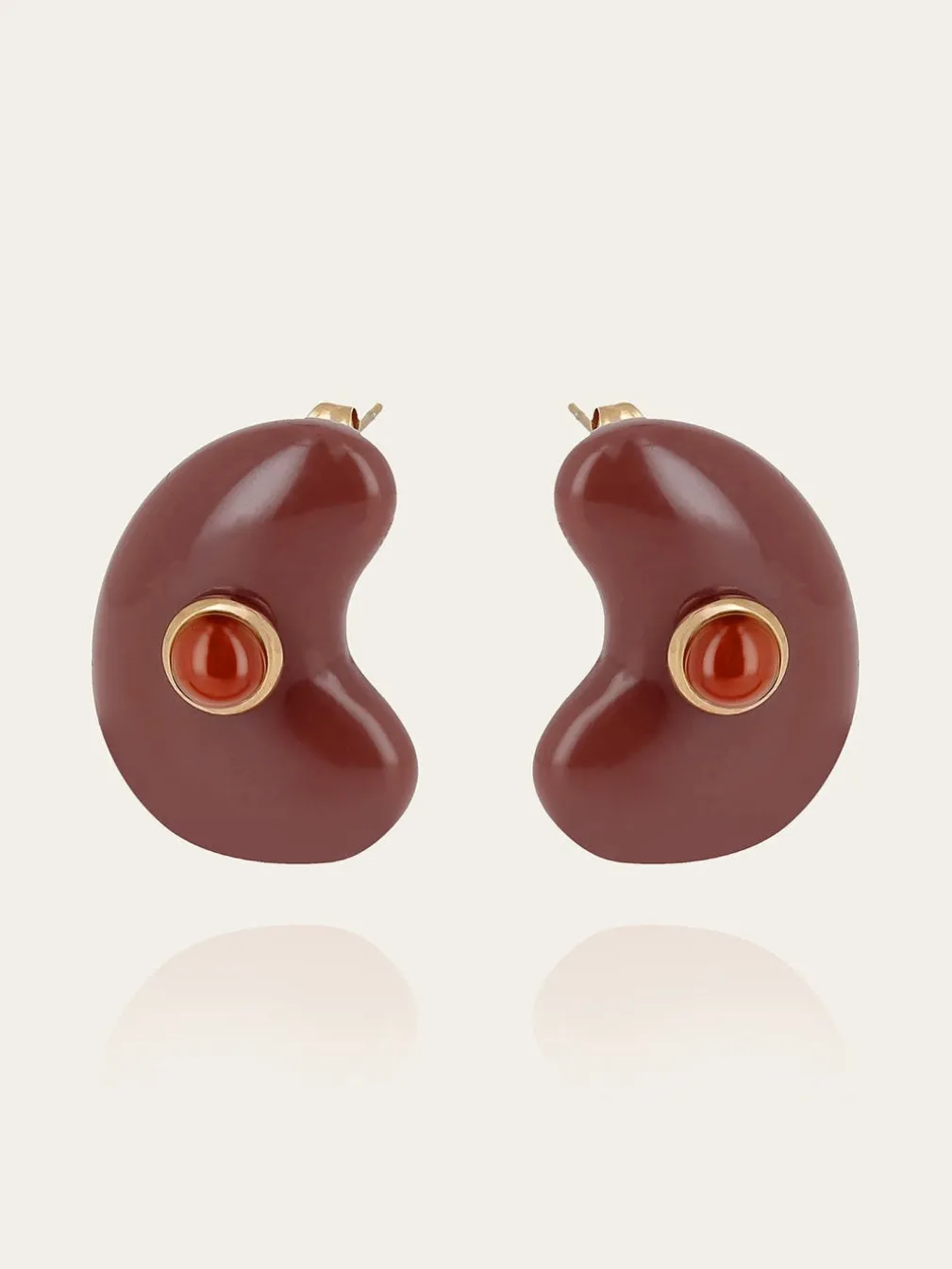 Boucles d'oreilles Sépia