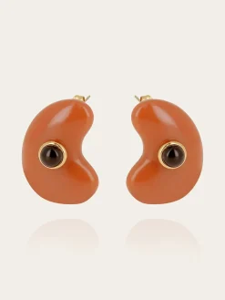 Boucles d'oreilles Sépia